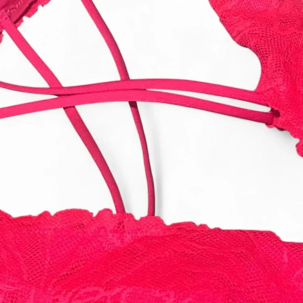 Victoria-s-secret Women's Red and Pink Bra